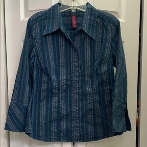 Vintage Gitano Teal Button Down Shirt
